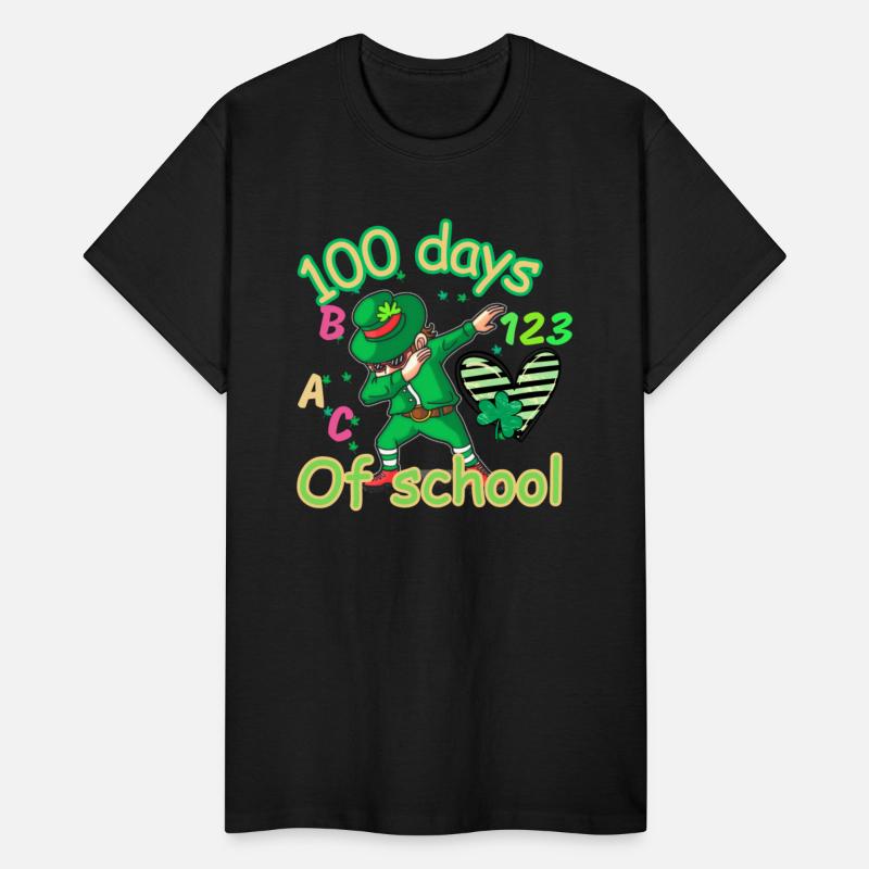 100 days of school kids shamrock dubbing