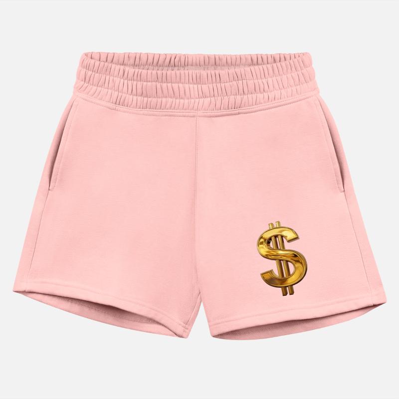 3D rendering of a gold dollar sign with a shiny