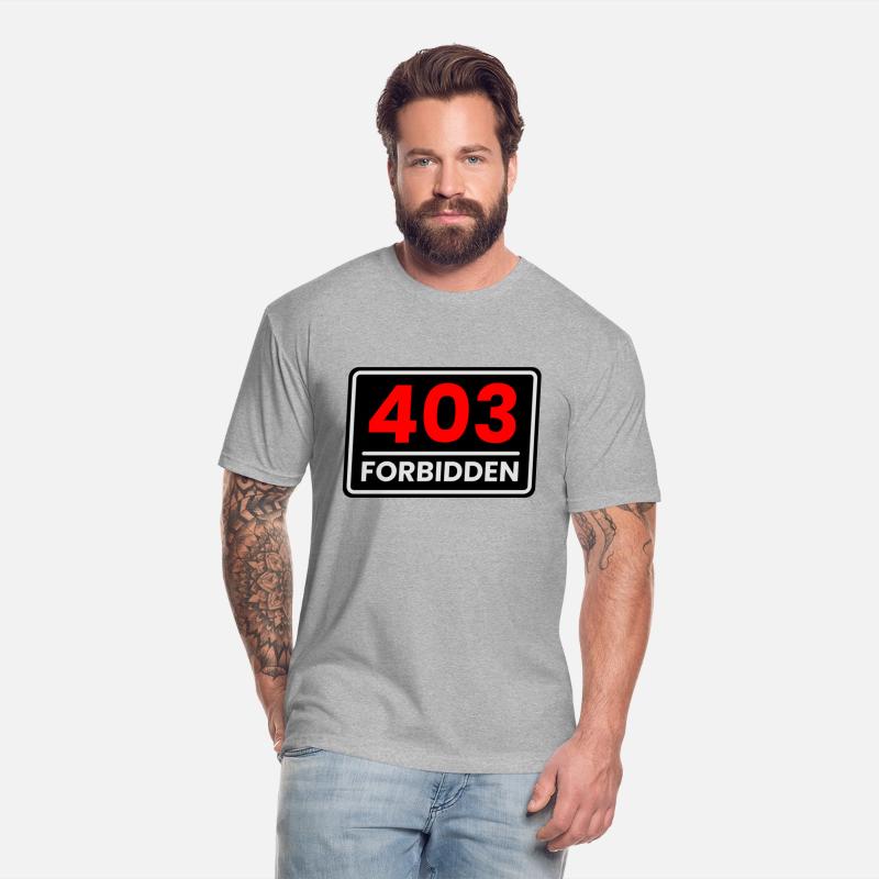 403 Forbidden in Red, Greyish white and Black