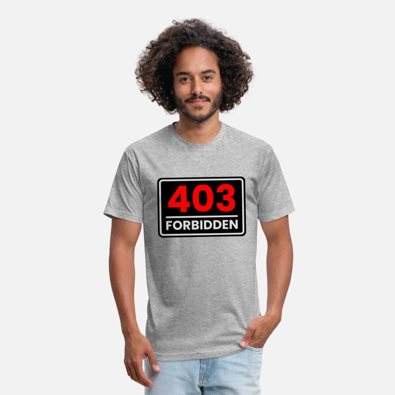 403 Forbidden in Red, Greyish white and Black