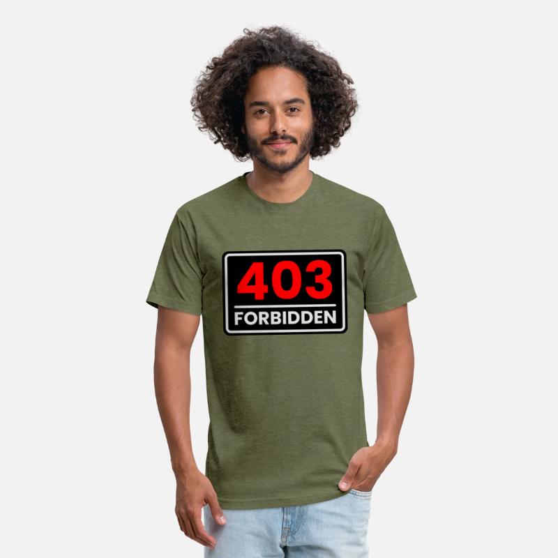 403 Forbidden in Red, Greyish white and Black