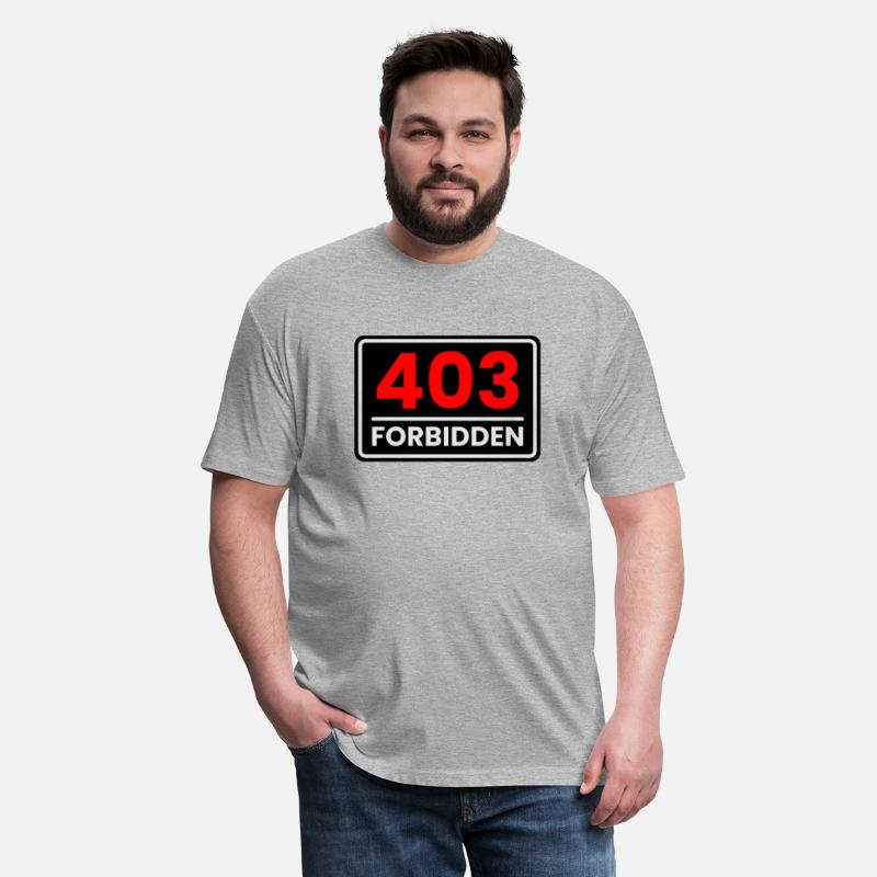 403 Forbidden in Red, Greyish white and Black