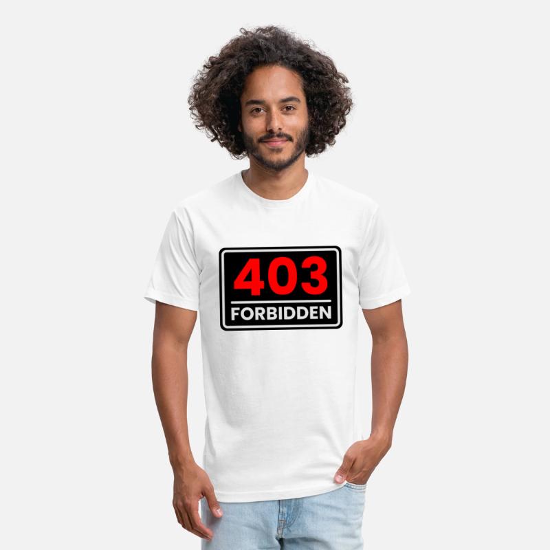 403 Forbidden in Red, Greyish white and Black