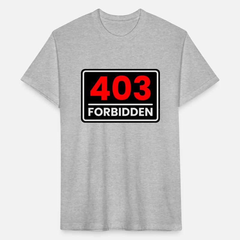 403 Forbidden in Red, Greyish white and Black