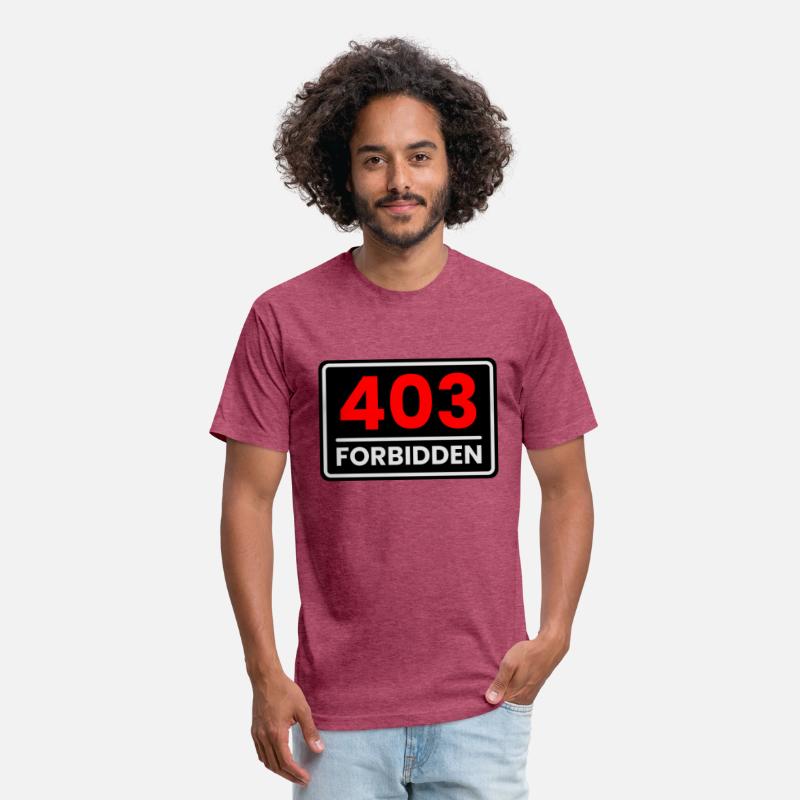 403 Forbidden in Red, Greyish white and Black
