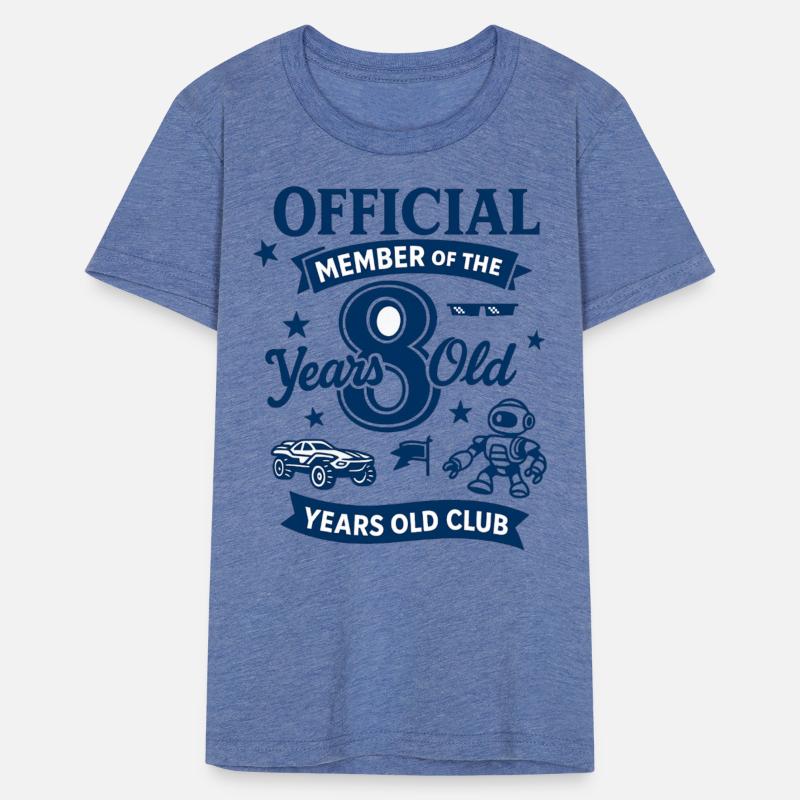 8th Birthday Old Club Robot Car Design