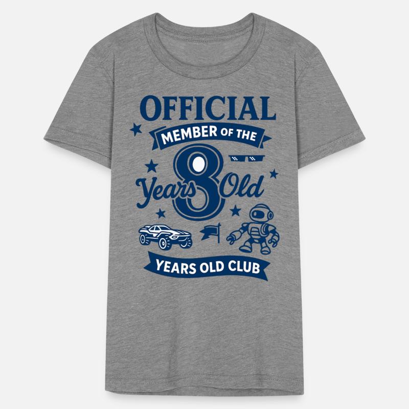 8th Birthday Old Club Robot Car Design