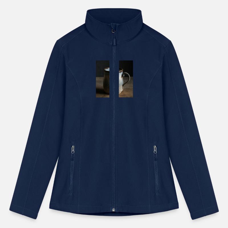 A rough ceramic mug is a handmade piece