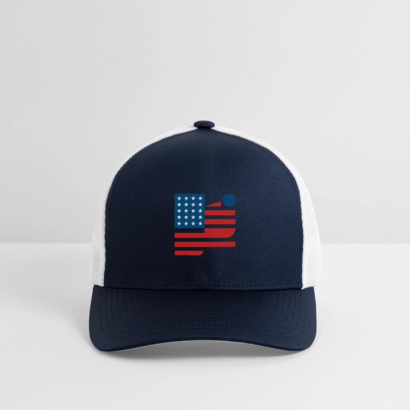 Abstract American Flag Art Design modernism