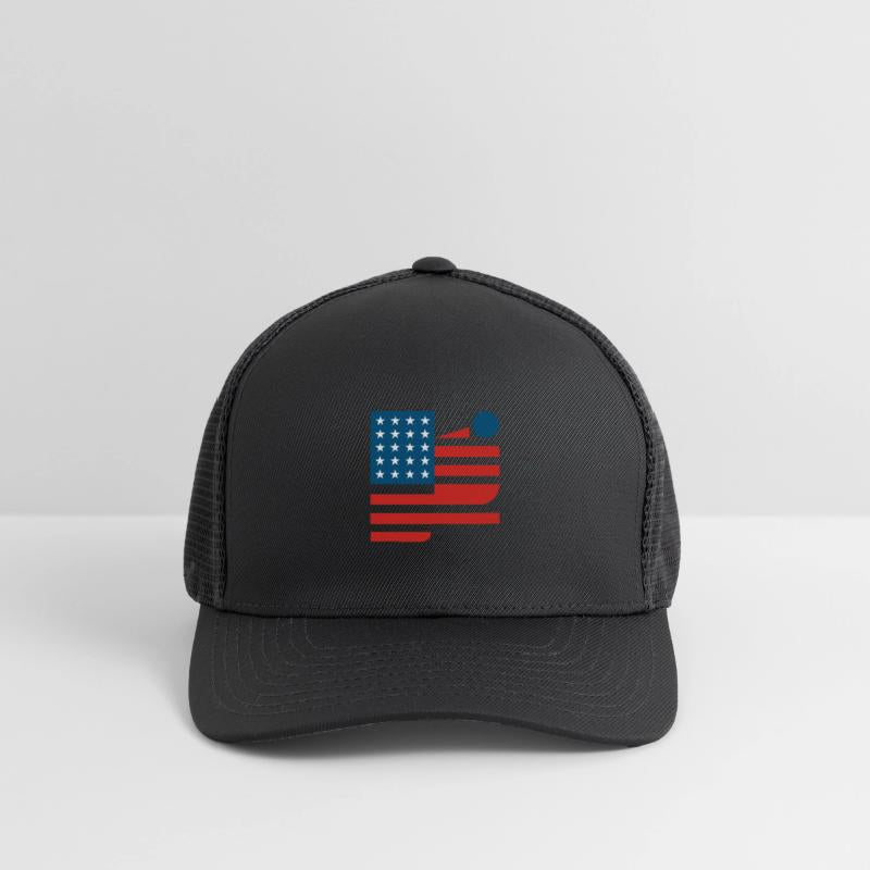 Abstract American Flag Art Design modernism