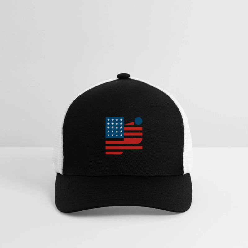 Abstract American Flag Art Design modernism