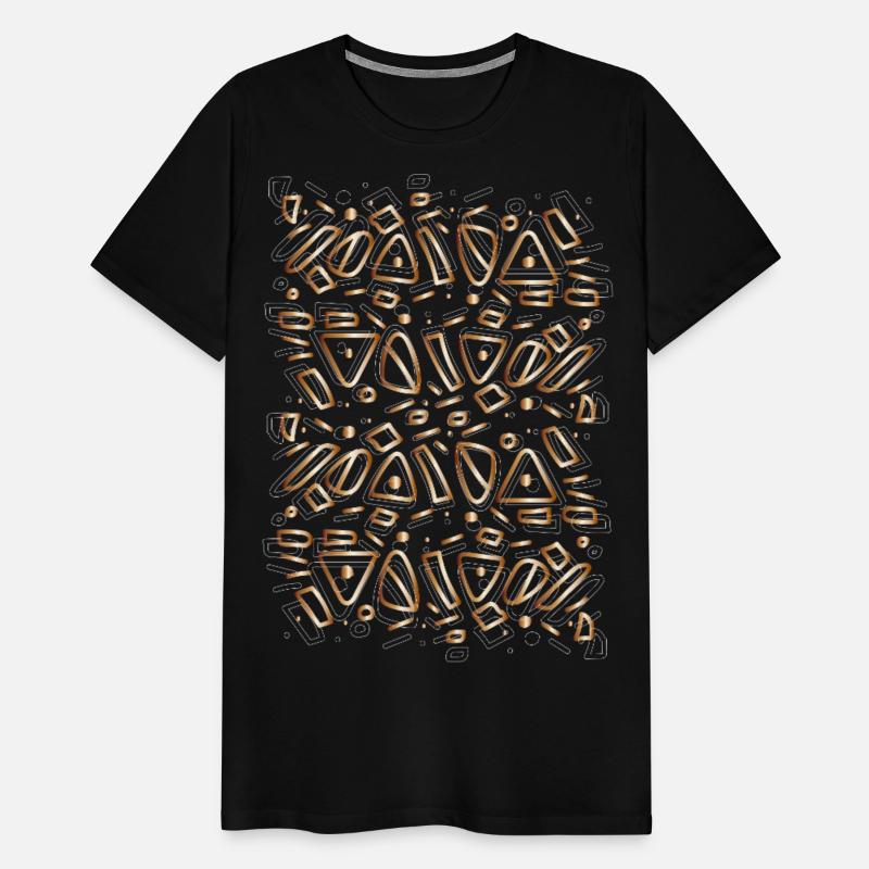 abstract shapes gold white