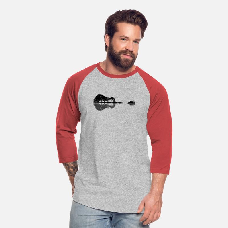 Acoustic Guitar Forest Nature Reflection Musician