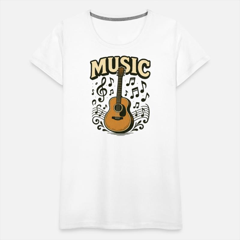 Acoustic Guitar Music Illustration