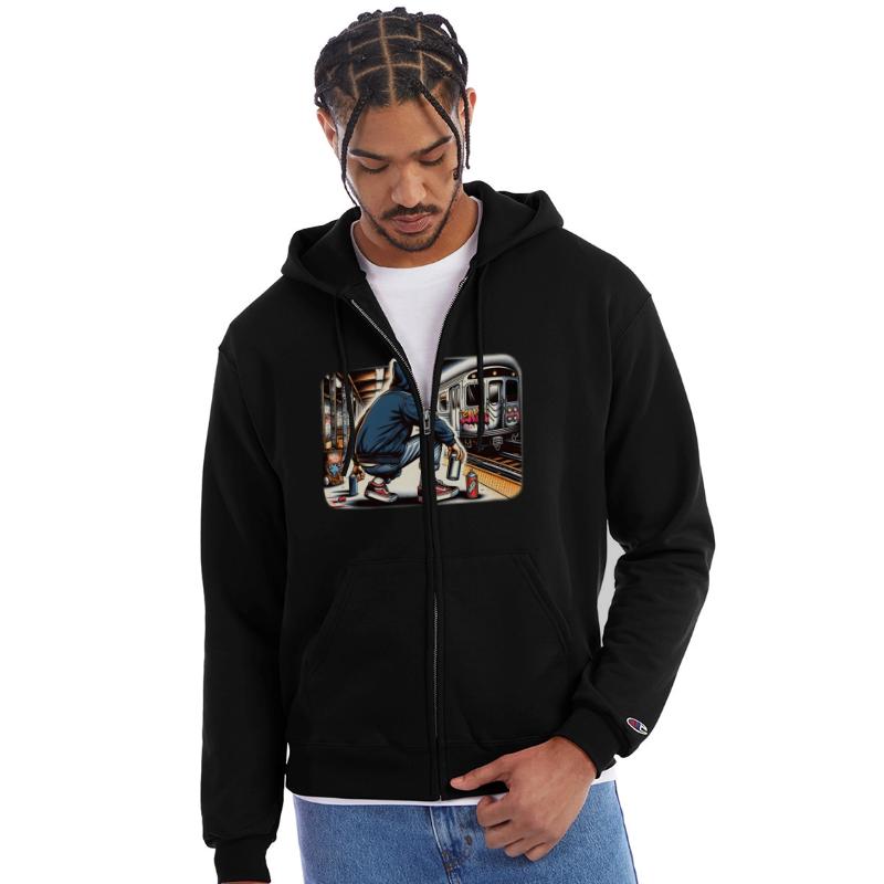 AI Teen in Subway Layup Underground- Masked Border