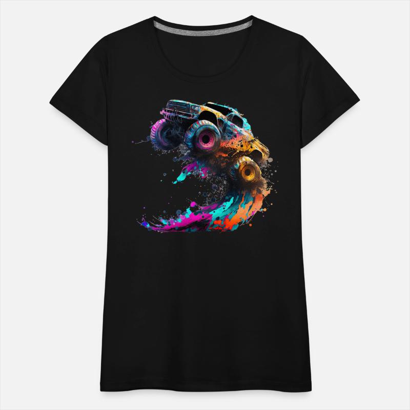 Airborne Monster Truck Jump Off Road Vehicle