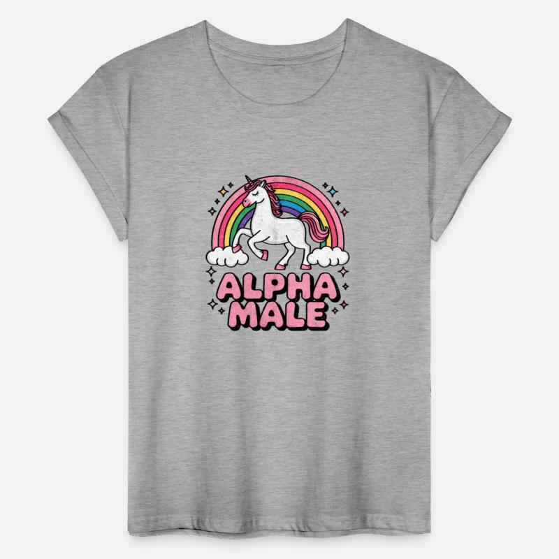 Alpha Male Unicorn - Whimsical Ironic Humor