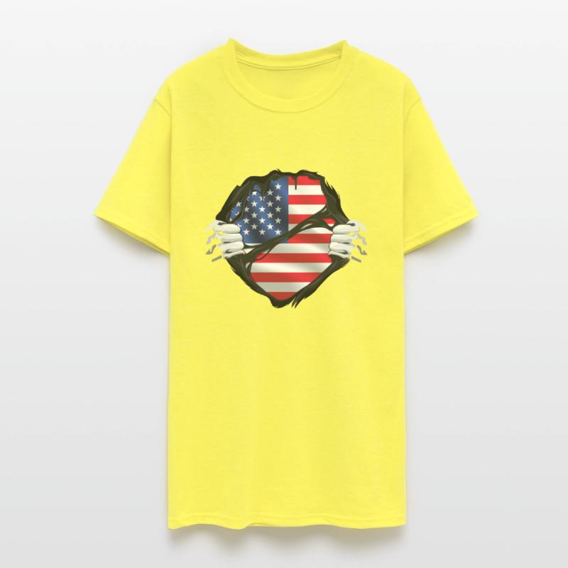 America Hands Ripped Flag