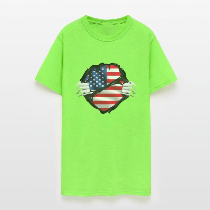 America Hands Ripped Flag