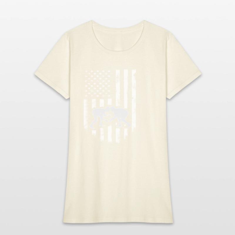 American Flag Wrestling Distressed Wrestle