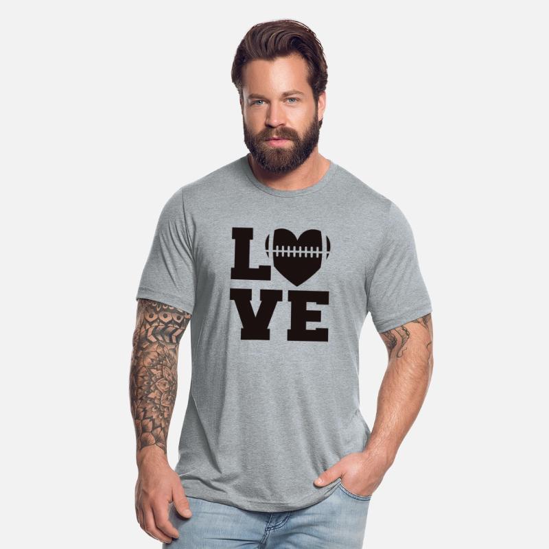 American Football Love Heart Saying Gift