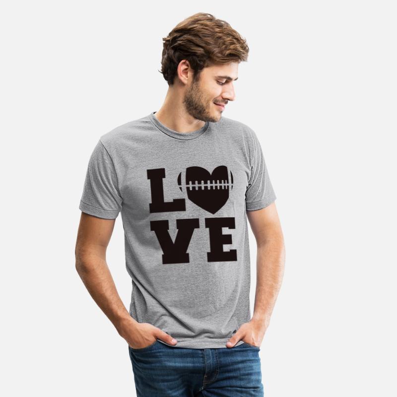 American Football Love Heart Saying Gift
