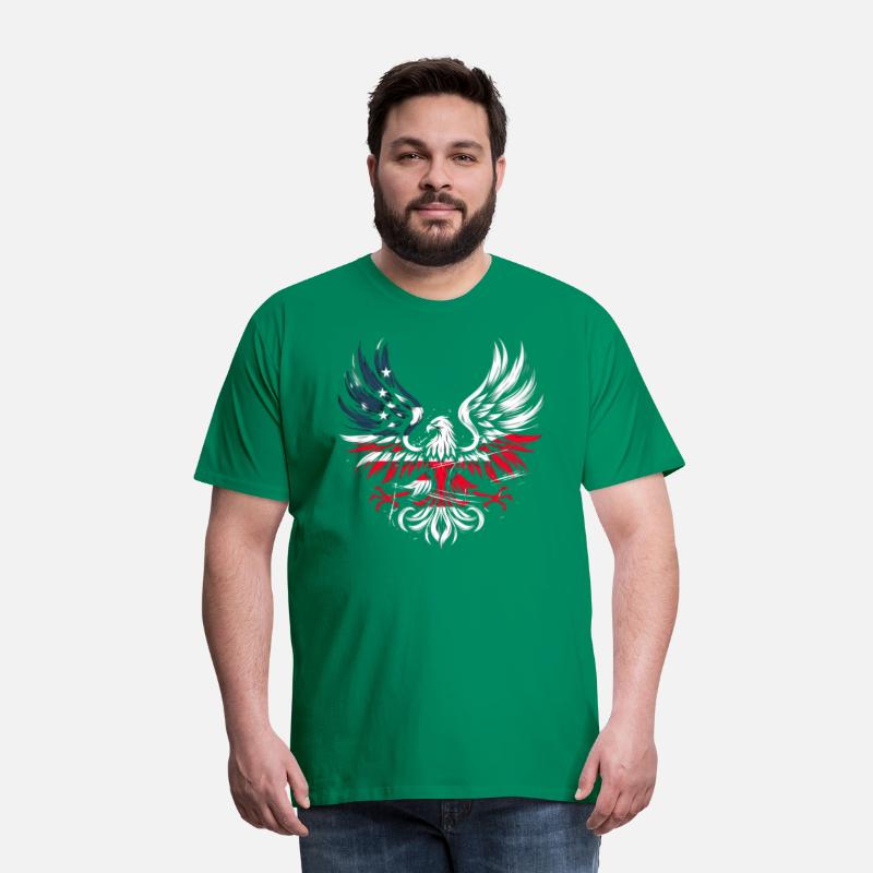 American Polish Eagle Patriotic Pride Distressed