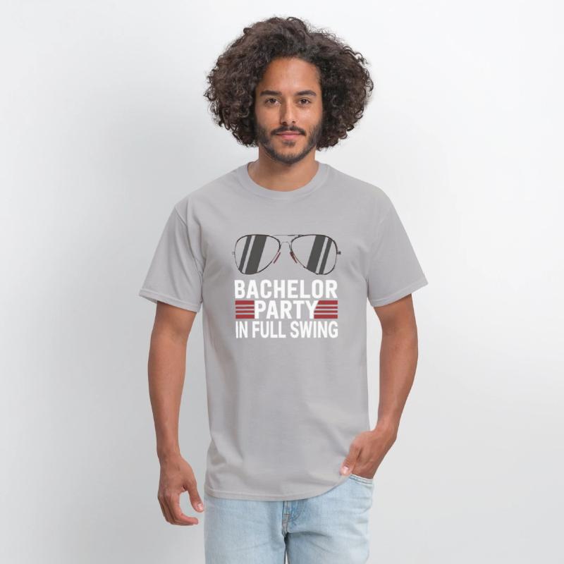 BACHELOR PARTY IN FULL SWING MENS PARTY APPAREL.