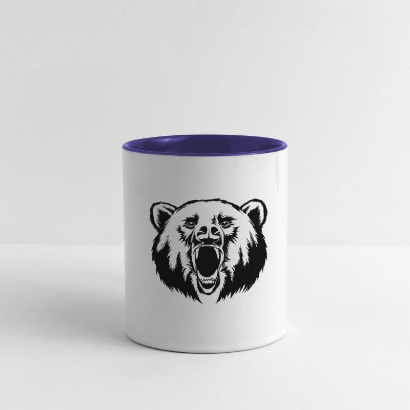 Bear head animal wildlife shape sketch tatoo image