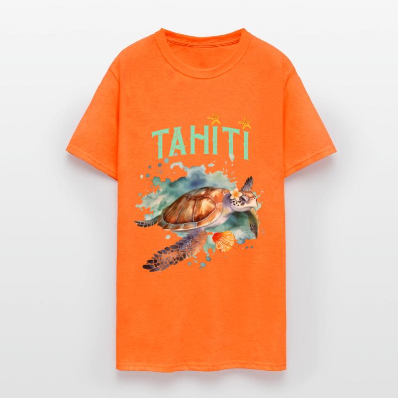 Beautiful Tahiti Polynesia Sea Turtle