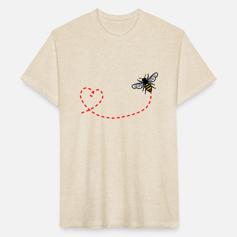 Bee trace of a heart