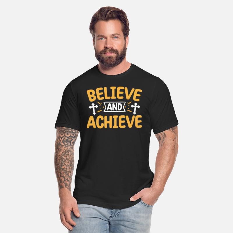 Believe and Achieve Christian Cross Faith Jesus