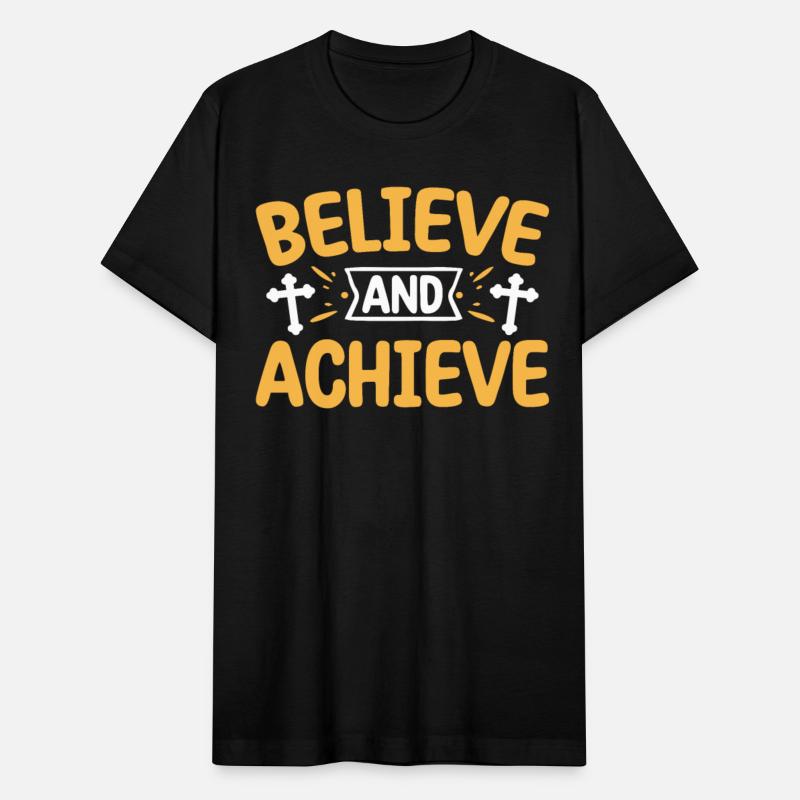 Believe and Achieve Christian Cross Faith Jesus