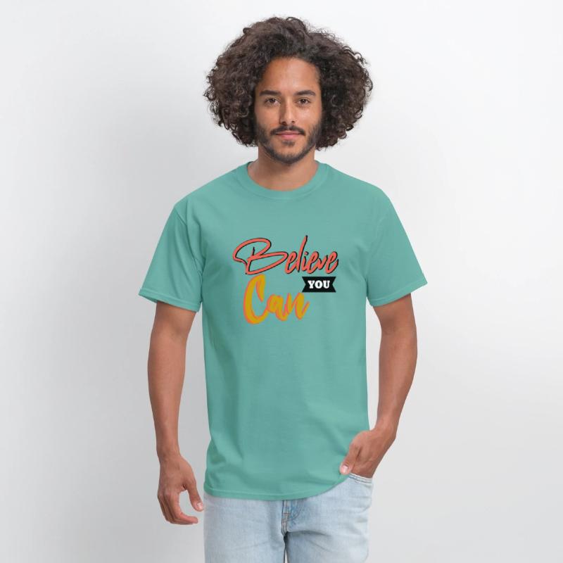 Believe you Can Letter Modern T shirt Design