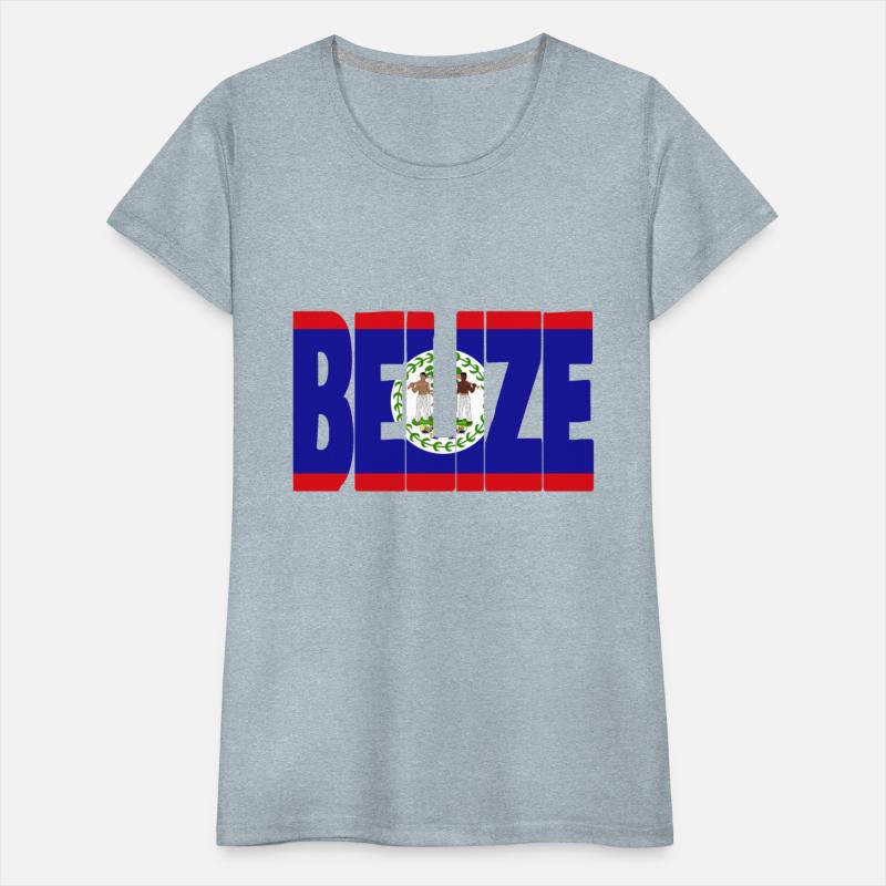 Belize flag stencil