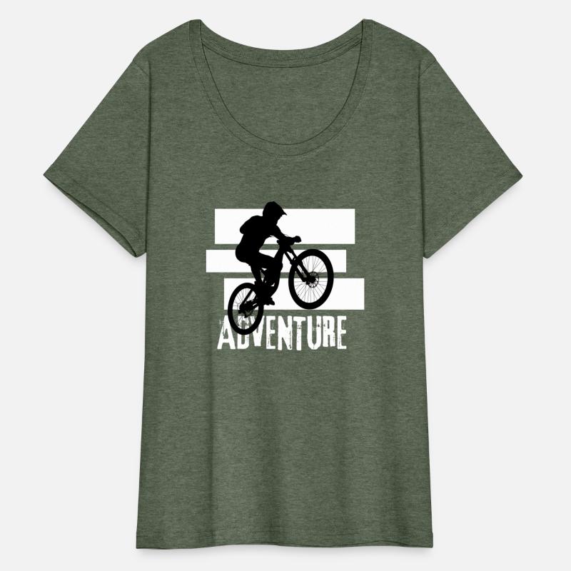 Black and White Mountain Bike T Shirt