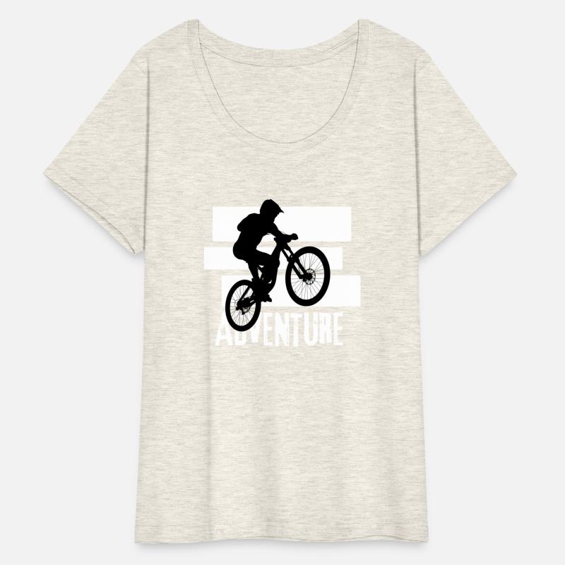 Black and White Mountain Bike T Shirt