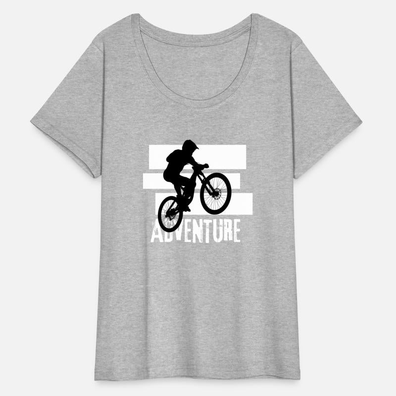 Black and White Mountain Bike T Shirt
