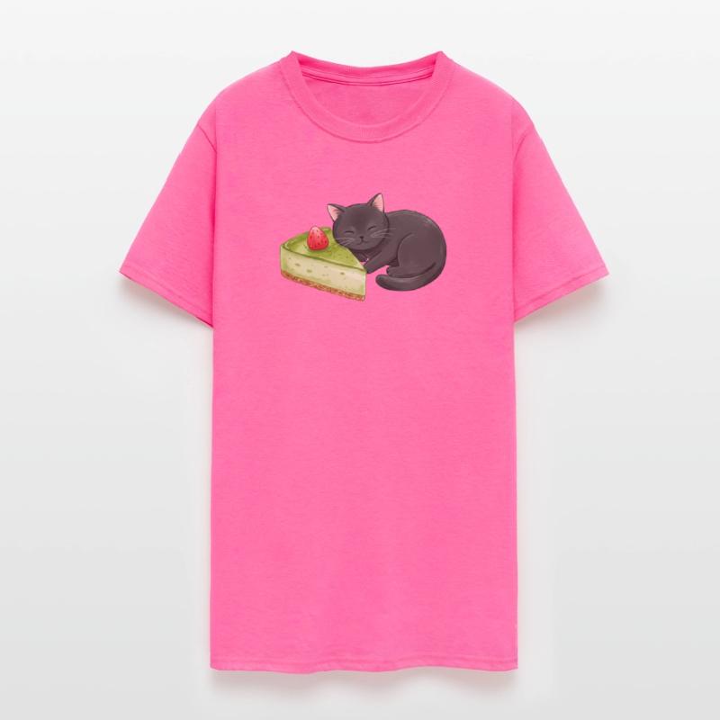 Black Cat with Green Matcha Cheesecake