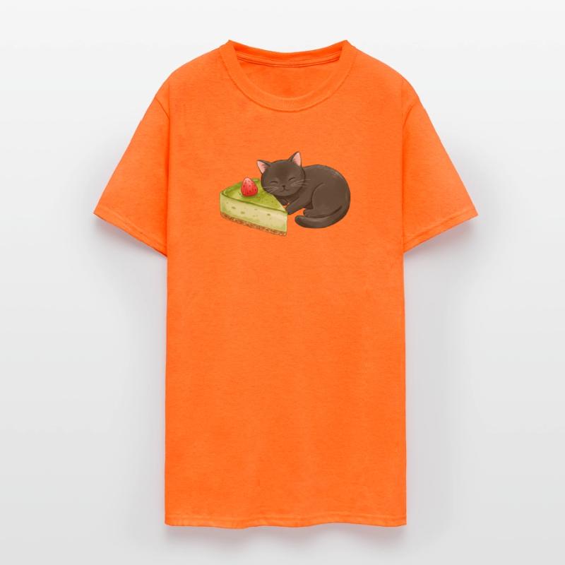 Black Cat with Green Matcha Cheesecake