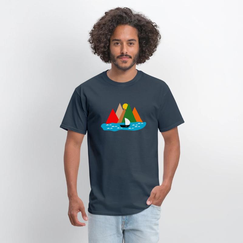 Black Sailing Boat Scape