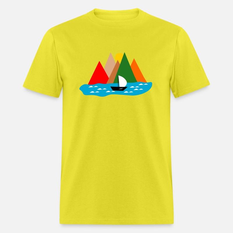 Black Sailing Boat Scape