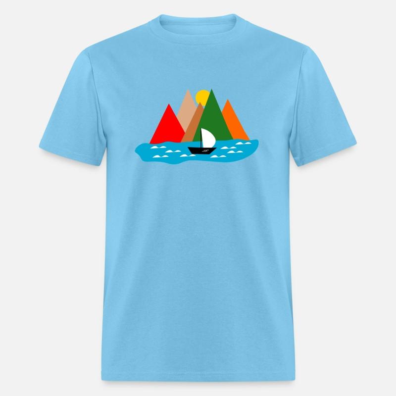 Black Sailing Boat Scape