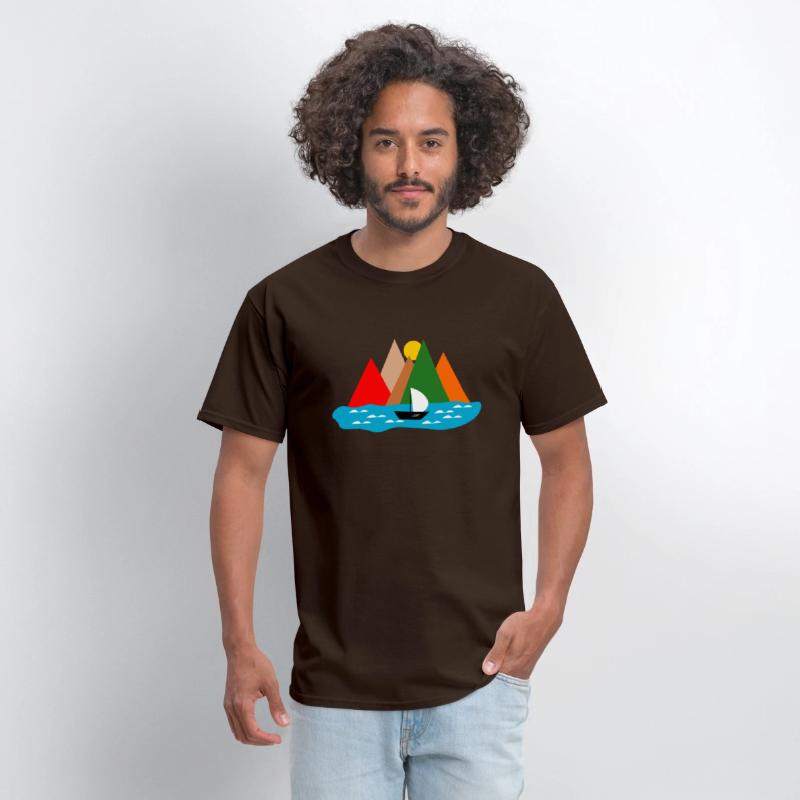 Black Sailing Boat Scape