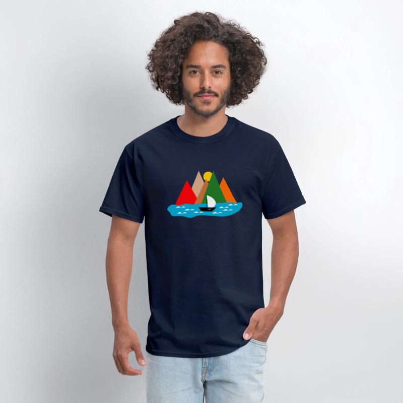 Black Sailing Boat Scape