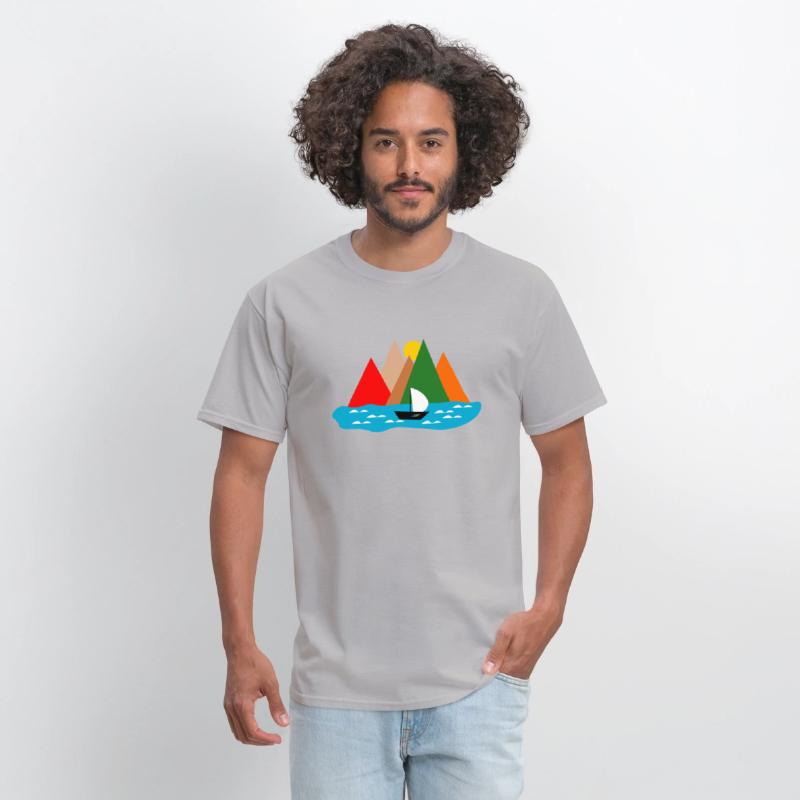 Black Sailing Boat Scape