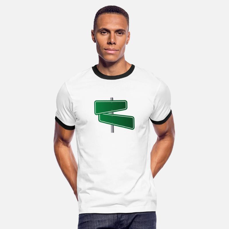 blank green road sign