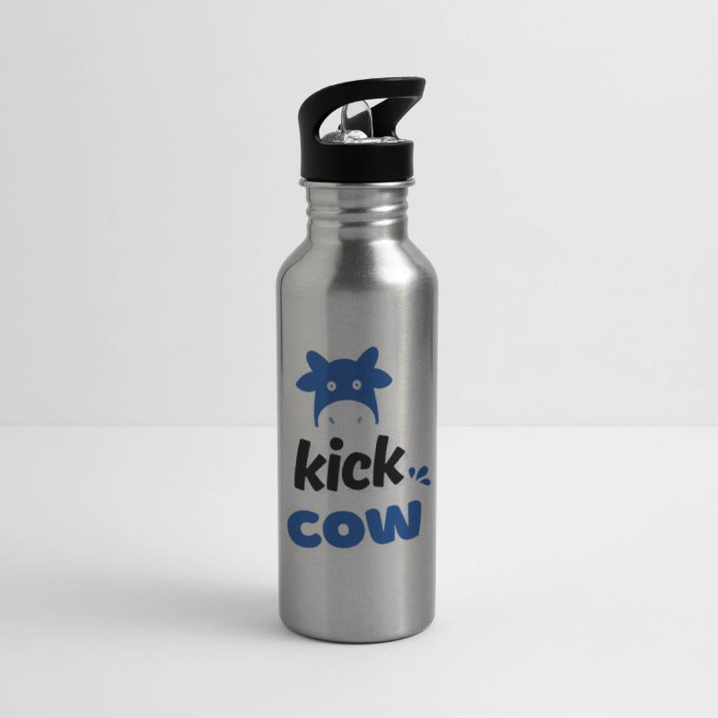 Blue and White Cute Modern Milk Illustrative