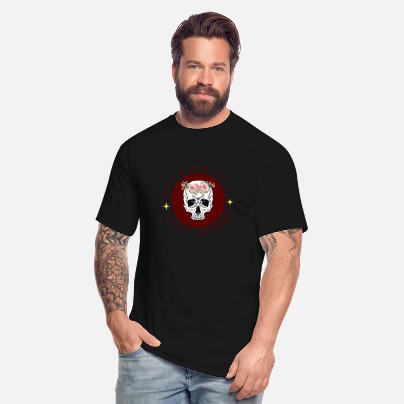 Bold Skull and Powerful Phrase - Edgy Graphic Tee