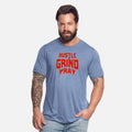 Bold Typography Design of HUSTLE GRIND PRAY